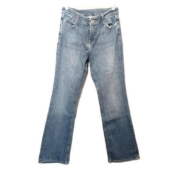 Apt. 9 Denim - APT 9 womens boot cut jeans 12x30 blue stretch denim embellished pockets